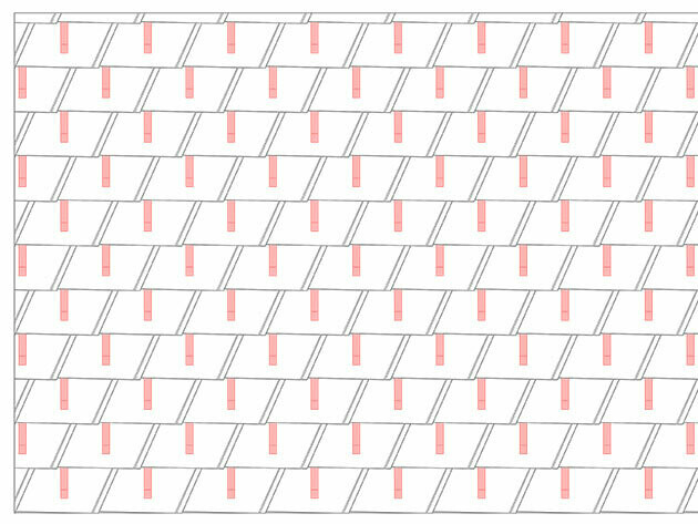 Dachschindel DS.19 Schneestopper Verlegeschema 3