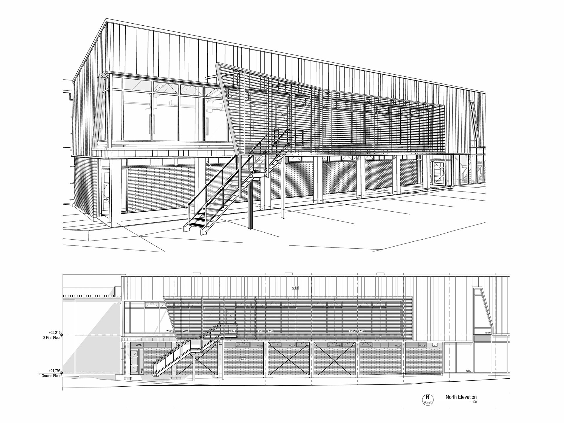 Plan des Fitnesscenter-Gebäudes.